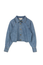 Load image into Gallery viewer, TG CROPPED HD DENIM SHIRT
