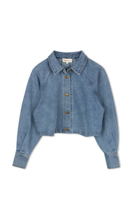 TG CROPPED HD DENIM SHIRT