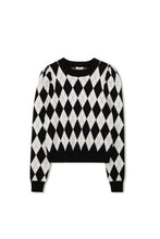 Load image into Gallery viewer, TG PUFF SLEEVE JACQUARD SWEATER
