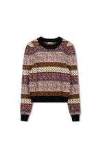 Load image into Gallery viewer, TG PUFF SLEEVE JACQUARD SWEATER
