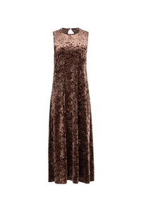 TG VELVET COLUMN DRESS