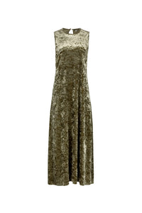 TG VELVET COLUMN DRESS