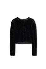 Load image into Gallery viewer, TG VELVET PUFF SLEEVE CARDIGAN

