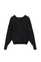 Load image into Gallery viewer, TG POINT CHUNKY CREW SWEATER

