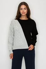 Load image into Gallery viewer, YAL Y DIAG STRIPE COLORBLOCK SWEATER
