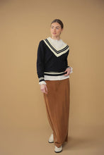 Load image into Gallery viewer, TG POINT PREPPY V-NECK SWEATER
