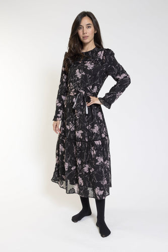 LU EYELET DRESS WITH PINK FLORAL - Dresses