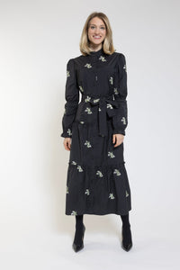 LU RAINCOAT FABRIC WITH FLOWER EMBROIDERY - Dresses