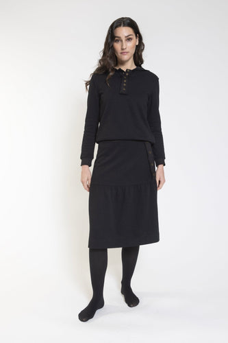 LU SWEATER SKIRT WITH YOLK AND BUTTONS DOWN - Skirts