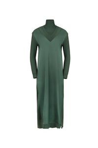 TG MIXED SATIN MAXI DRESS