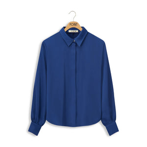 POINT SATIN BLOUSE