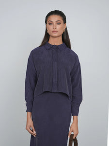 TG CROPPED BUTTON UP