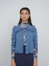 Load image into Gallery viewer, TG FINE KNIT RUFFLE CARDI
