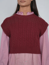 Load image into Gallery viewer, TG CABLE KNIT VEST
