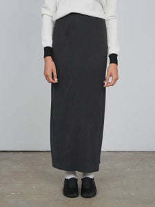 TG BRUSHED STRAIGHT SLIP SKIRT