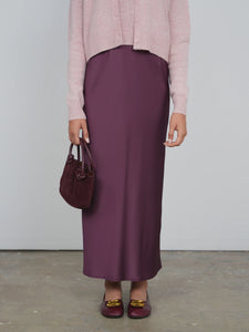 TG SATIN STRAIGHT SKIRT