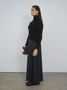 TG MIXED TURTLENECK DRESS