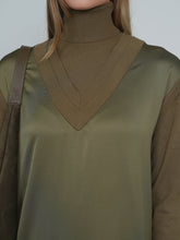 Load image into Gallery viewer, TG MIXED SATIN MAXI DRESS

