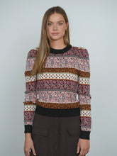 Load image into Gallery viewer, TG PUFF SLEEVE JACQUARD SWEATER
