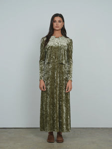 TG VELVET COLUMN DRESS
