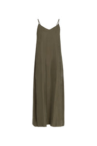 TG BRUSHED A-LINE SLIP DRESS
