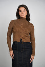 Load image into Gallery viewer, TG CHUNKY BRAIDED CABLE CARDI
