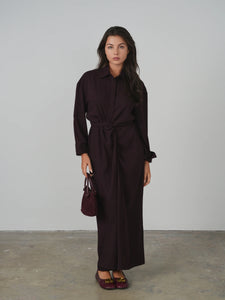 TG CEREMONY TWISTED FRONT SHIRTDRESS