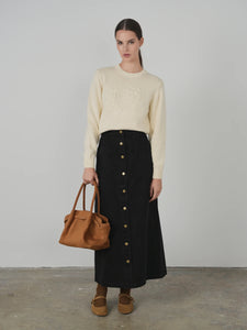 TG BUTTON FRONT POCKET SKIRT