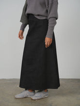 Load image into Gallery viewer, TG A-LINE SKIRT W/ FRINGE HEM
