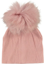 Load image into Gallery viewer, TINY CUDDLEZ RIBBED POM POM HAT - HATS
