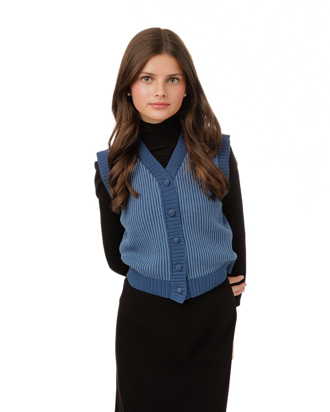 LU RIBBED KNIT VEST
