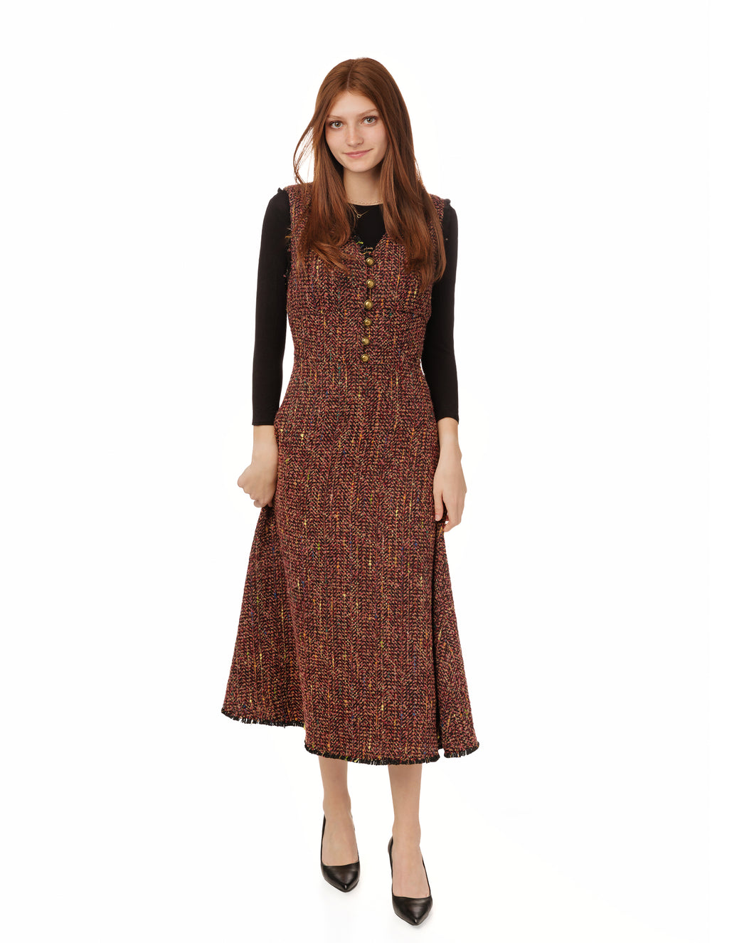 LU MULTICOLOR TWEED JUMPER
