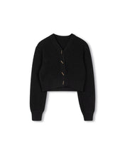 Load image into Gallery viewer, J CROPPED CHUNKY KNIT CARDIGAN
