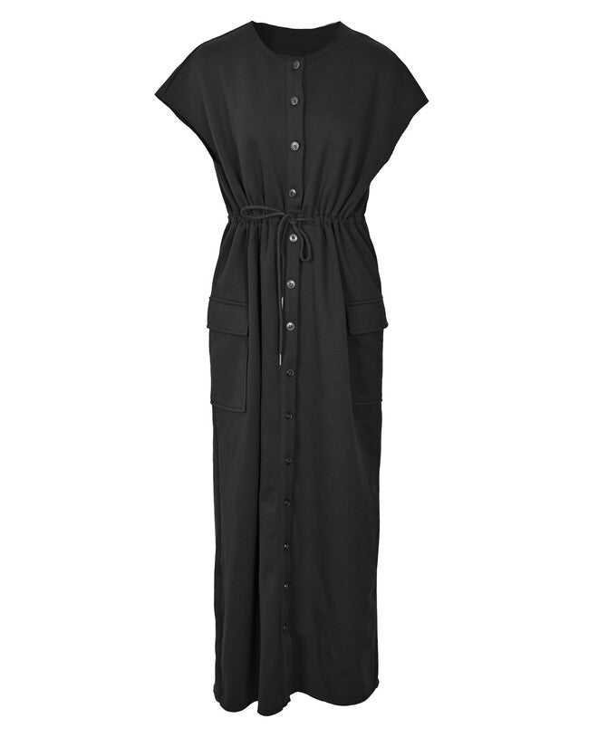 J DRAWSTRING VEST DRESS