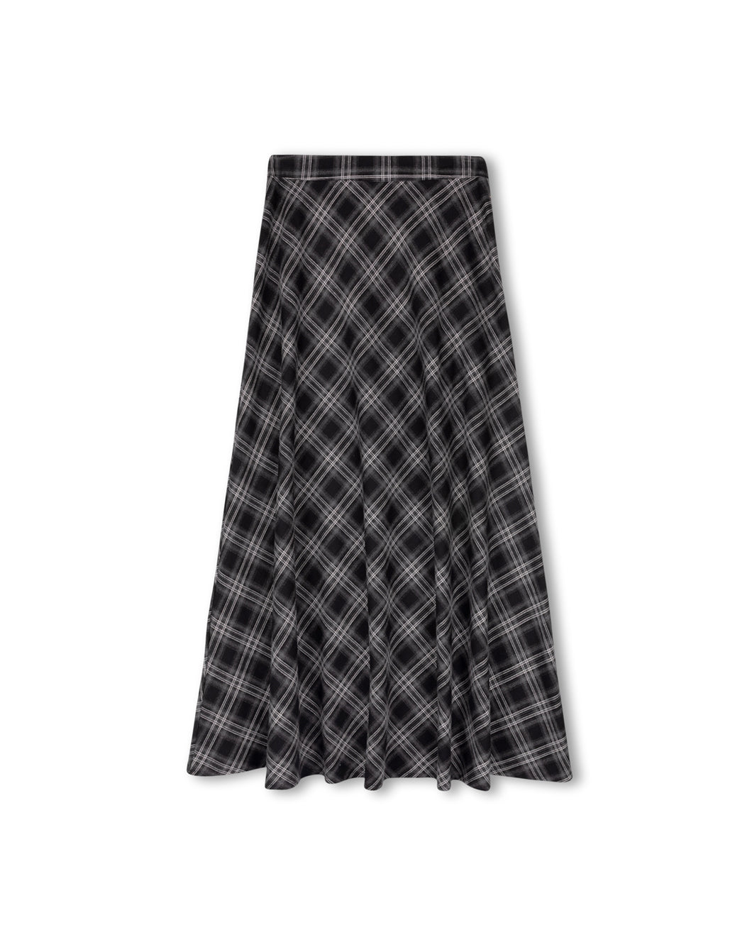 J PLAID A-LINE SKIRT