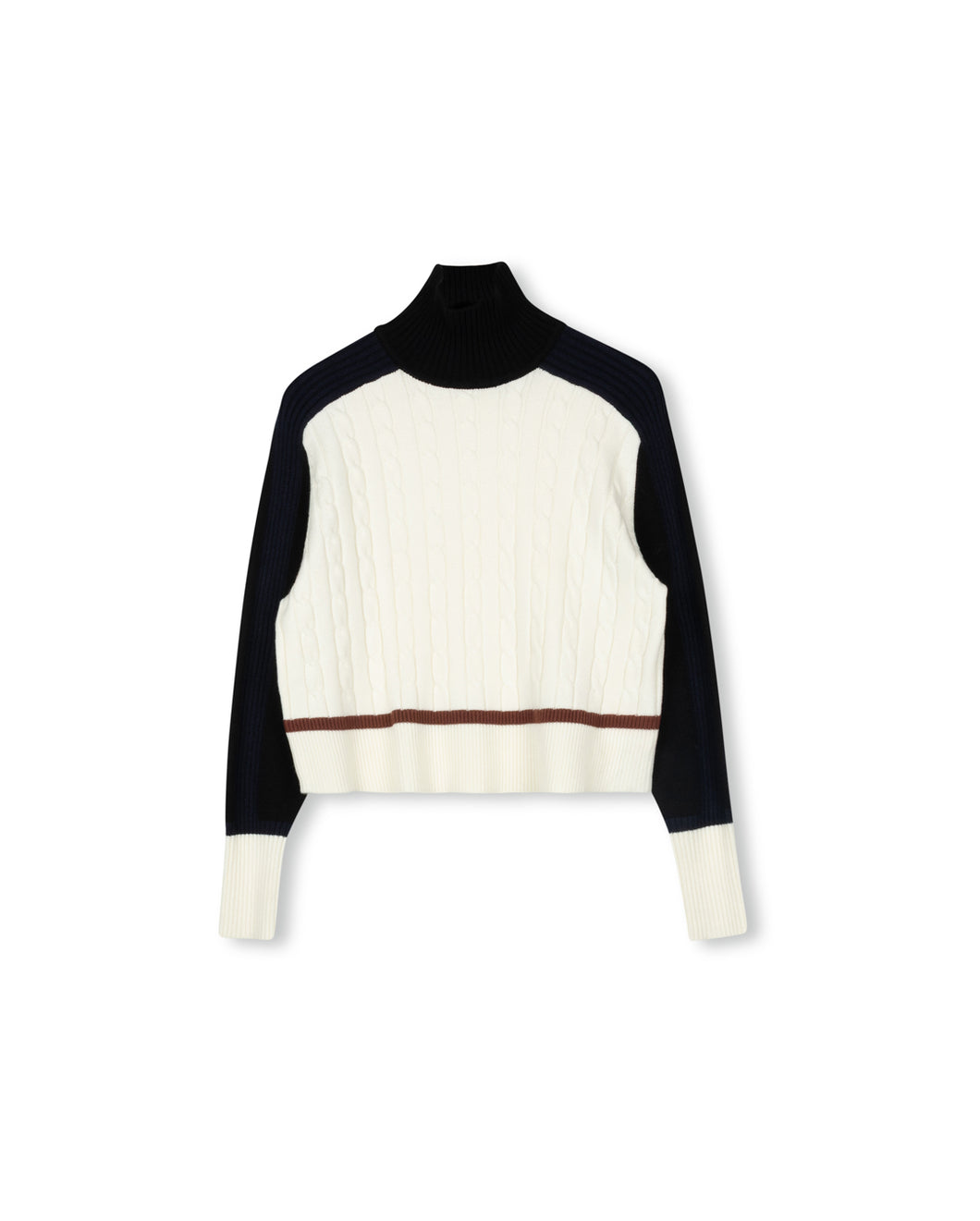 J MULTI COLORED TURTLENECK