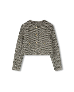 J TWEED CROP JACKET