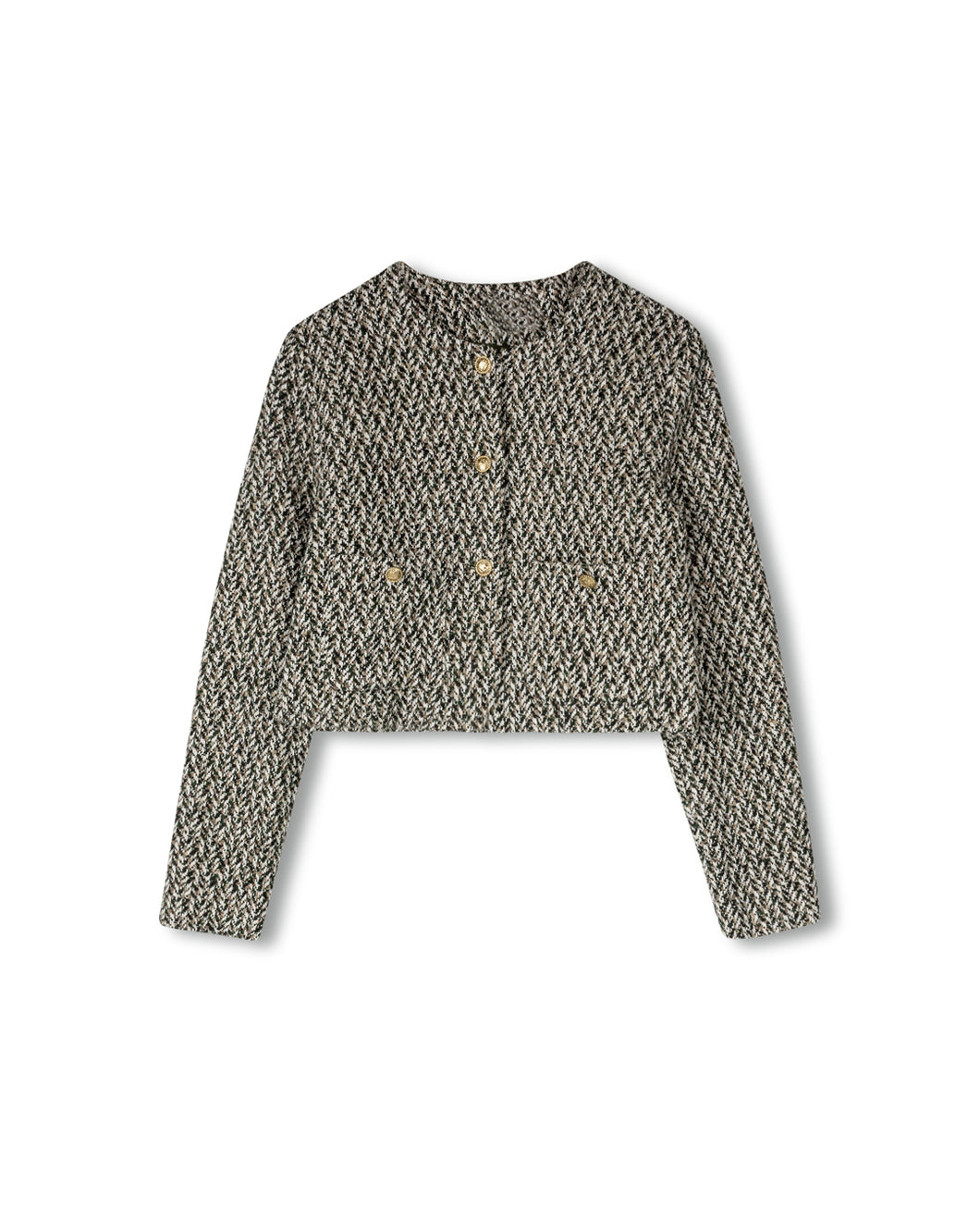 J TWEED CROP JACKET