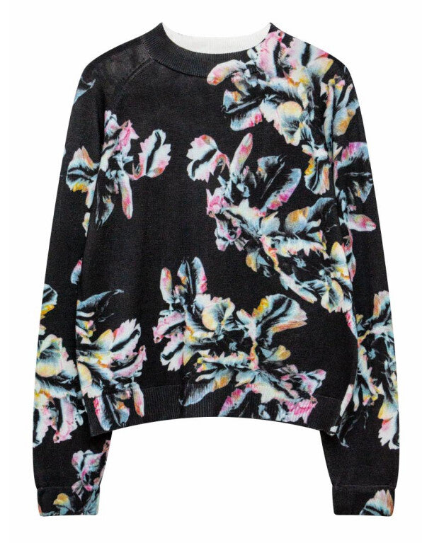 J CYPRESS FLORAL KNIT SWEATER