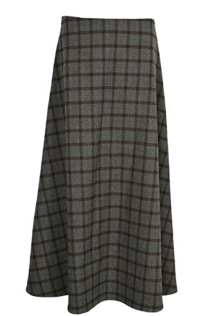 J A-LINE ABSTRACT PLAID SKIRT