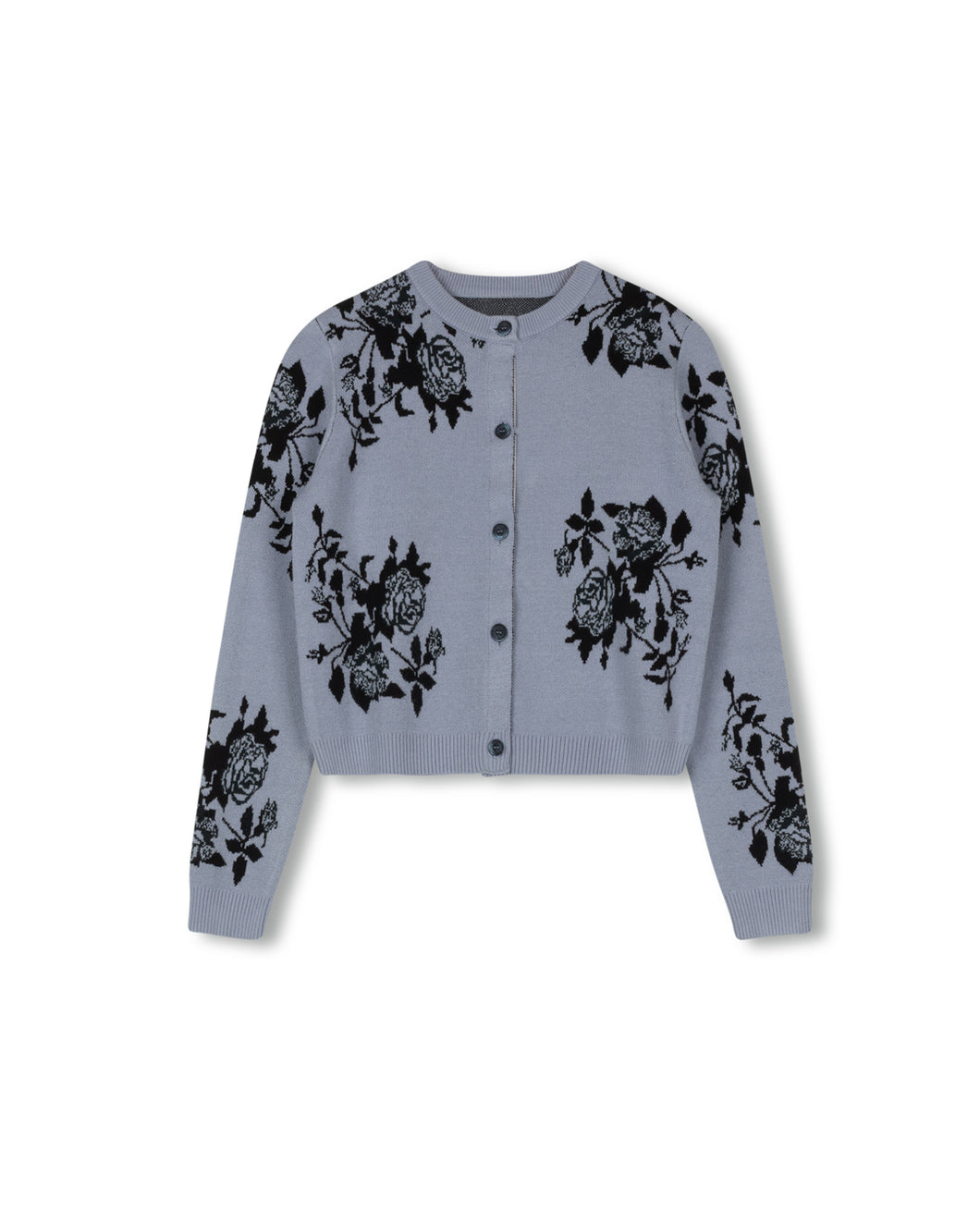 J CABAN FLORAL KNIT CARDIGAN