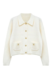 J SMOOTH KNIT POCKET CARDIGAN