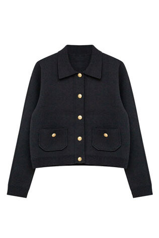 J SMOOTH KNIT POCKET CARDIGAN
