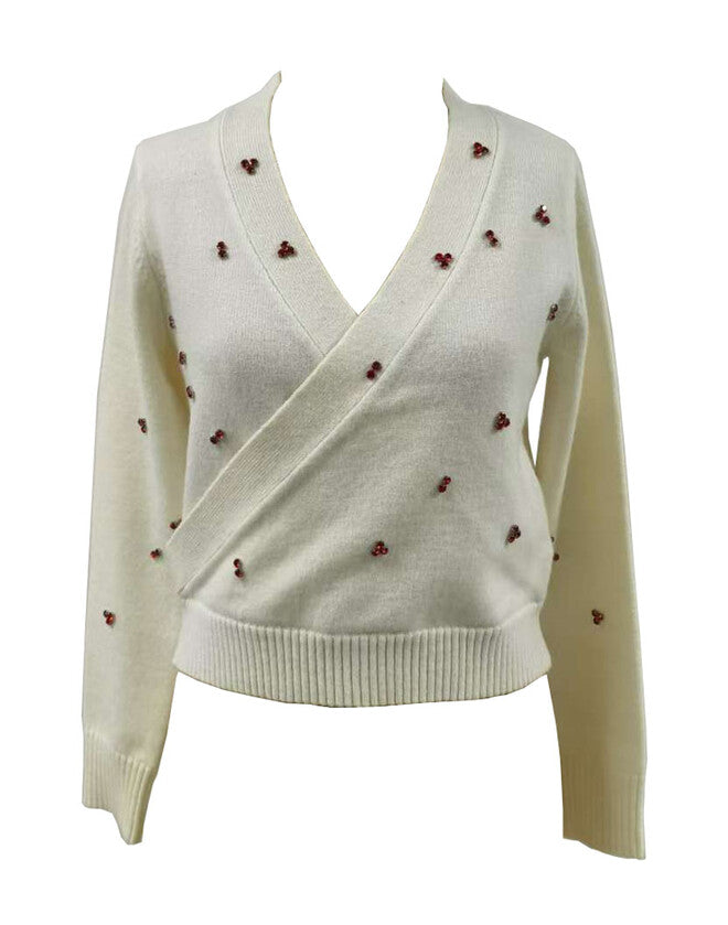 J CHUNKY SIDE WRAP CARDIGAN