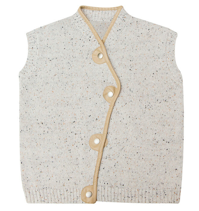 J DOBY SPECKLED KNIT VEST