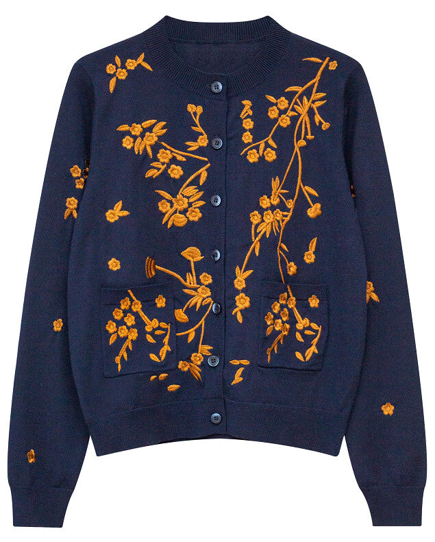 J DIXIE EMBROIDERED CARDIGAN