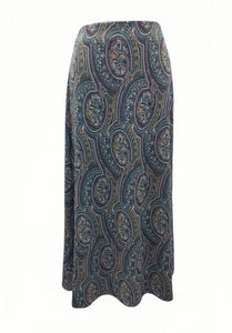 J PRINTED A-LINE MAXI SKIRT