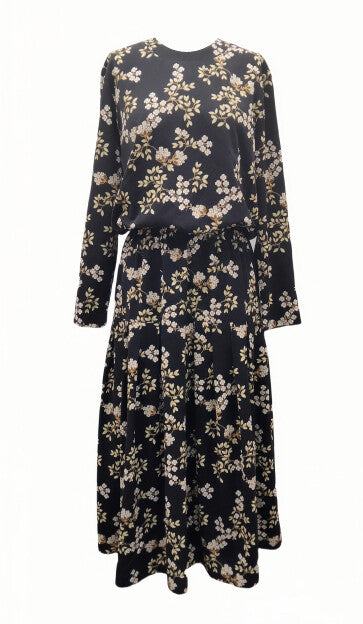J BUBBLE WAIST MAXI DRESS