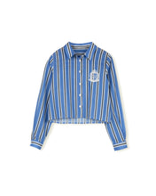 Load image into Gallery viewer, J EMBROIDERED STRIPED BLOUSE
