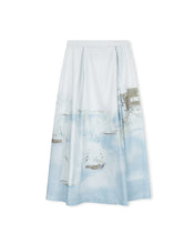 Load image into Gallery viewer, J TAZZ LINEN PRINTED WRAP SKIRT

